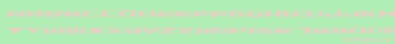 Triremeacadital Font – Pink Fonts on Green Background