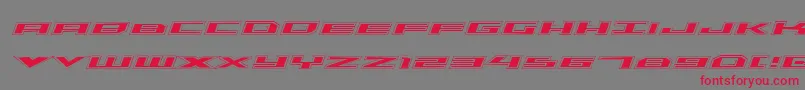 Triremeacadital Font – Red Fonts on Gray Background