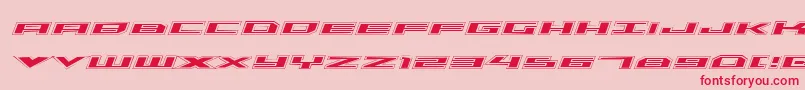 Triremeacadital Font – Red Fonts on Pink Background