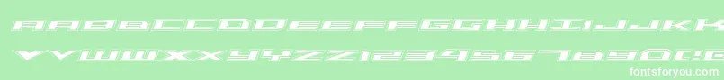 Triremeacadital Font – White Fonts on Green Background