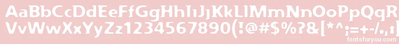 Flexure Font – White Fonts on Pink Background