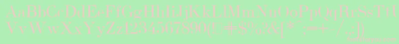 UsualNewPlain.001.001 Font – Pink Fonts on Green Background