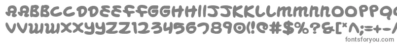 フォントMbeansb – 白い背景に灰色の文字