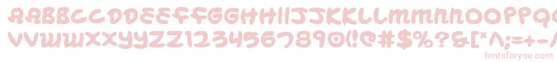 Mbeansb Font – Pink Fonts on White Background