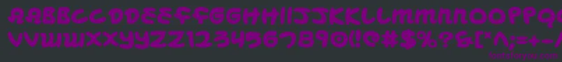 Mbeansb-fontti – violetit fontit mustalla taustalla