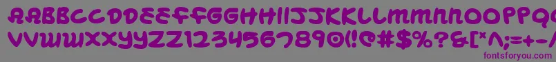 Шрифт Mbeansb – фиолетовые шрифты на сером фоне
