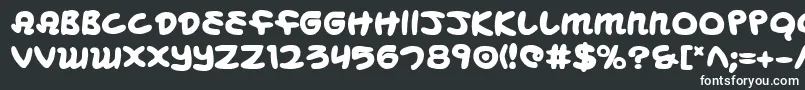 Mbeansb Font – White Fonts on Black Background