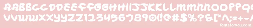 Mbeansb Font – White Fonts on Pink Background