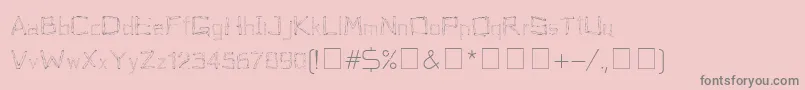 Шрифт Woodenhead – серые шрифты на розовом фоне