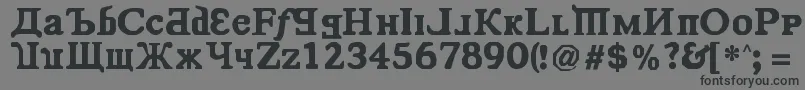 KremlinComrade Font – Black Fonts on Gray Background
