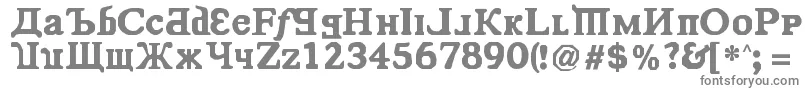 KremlinComrade Font – Gray Fonts on White Background
