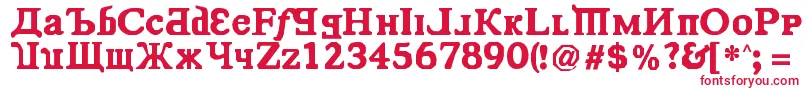 KremlinComrade Font – Red Fonts on White Background