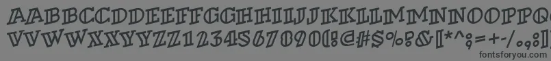 ADexterotlspup Font – Black Fonts on Gray Background
