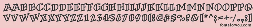 ADexterotlspup Font – Black Fonts on Pink Background