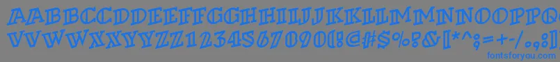 Weitere Informationen zur ADexterotlspup-Schriftart ADexterotlspup-Schriftart – Blaue Schriften auf grauem Hintergrund