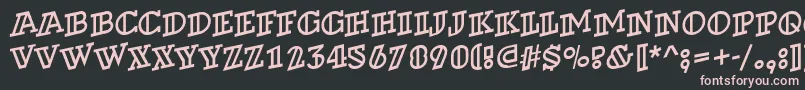 ADexterotlspup Font – Pink Fonts on Black Background