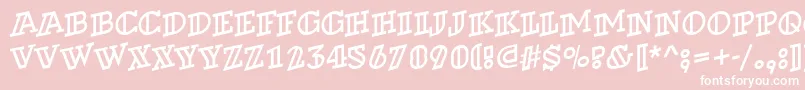 ADexterotlspup Font – White Fonts on Pink Background