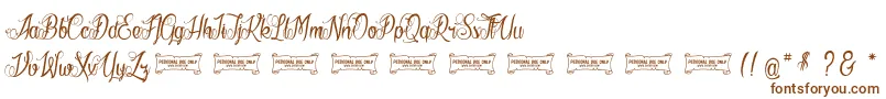 LaCitРІDesMilleReines Font – Brown Fonts on White Background