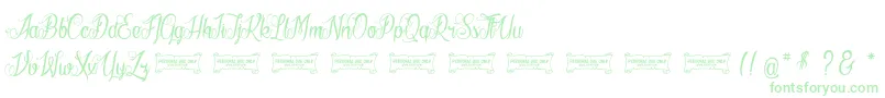 LaCitРІDesMilleReines Font – Green Fonts on White Background