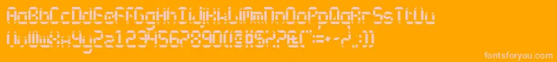 Circulus Font – Pink Fonts on Orange Background