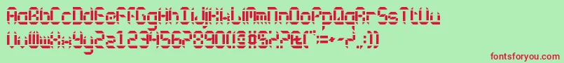 Circulus Font – Red Fonts on Green Background