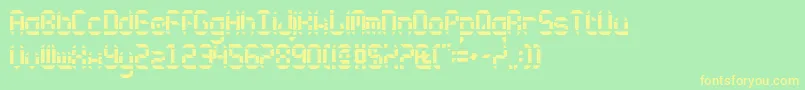 Circulus Font – Yellow Fonts on Green Background