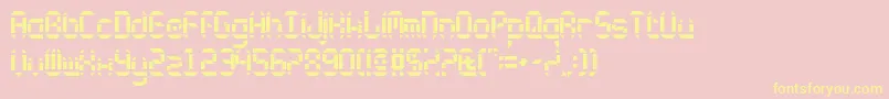 Circulus Font – Yellow Fonts on Pink Background