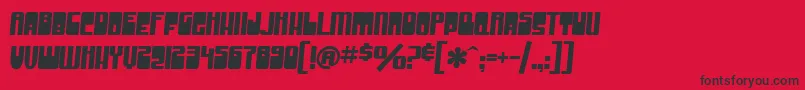 SfGrooveMachine Font – Black Fonts on Red Background