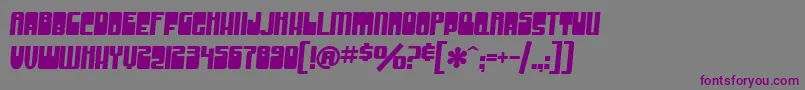 SfGrooveMachine Font – Purple Fonts on Gray Background