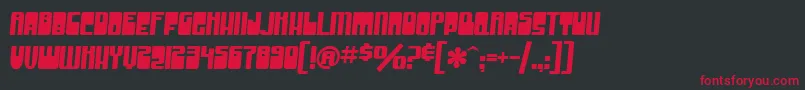 SfGrooveMachine Font – Red Fonts on Black Background