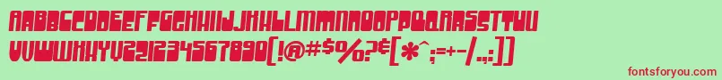 SfGrooveMachine Font – Red Fonts on Green Background