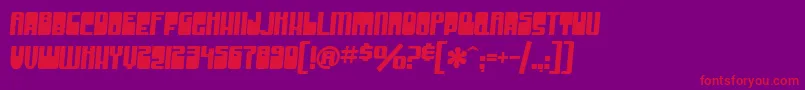 SfGrooveMachine Font – Red Fonts on Purple Background