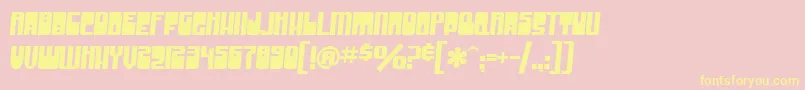 SfGrooveMachine-Schriftart – Gelbe Schriften auf rosa Hintergrund