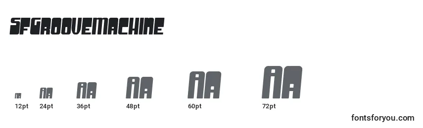 SfGrooveMachine Font Sizes