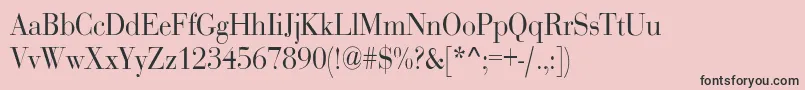 RothnicndNorma Font – Black Fonts on Pink Background