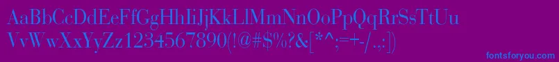 RothnicndNorma-fontti – siniset fontit violetilla taustalla