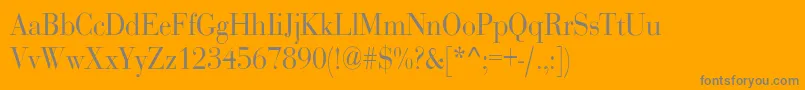 RothnicndNorma Font – Gray Fonts on Orange Background