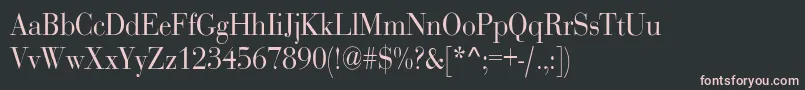 Шрифт RothnicndNorma – розовые шрифты на чёрном фоне