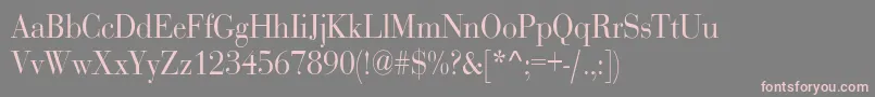 Шрифт RothnicndNorma – розовые шрифты на сером фоне