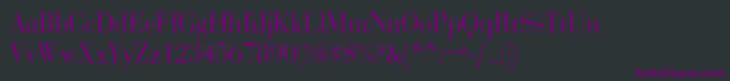 Шрифт RothnicndNorma – фиолетовые шрифты на чёрном фоне