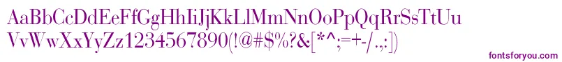 RothnicndNorma Font – Purple Fonts on White Background