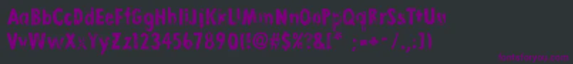 LinoStamp Font – Purple Fonts on Black Background