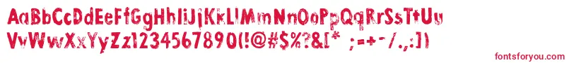 Police LinoStamp – polices rouges