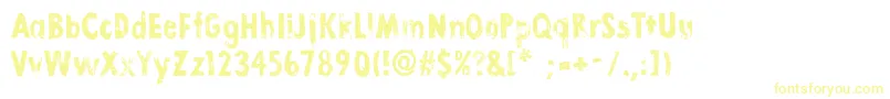 フォントLinoStamp – 黄色のフォント
