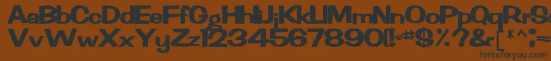 Rachelnew92Bold Font – Black Fonts on Brown Background