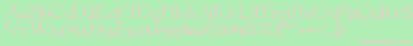 Colwell ffy Font – Pink Fonts on Green Background