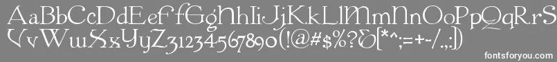 フォントColwell ffy – 灰色の背景に白い文字