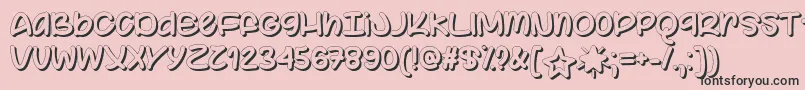 ColorYourWorldOtf Font – Black Fonts on Pink Background