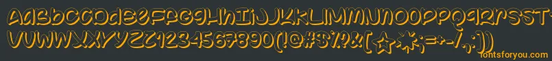 ColorYourWorldOtf Font – Orange Fonts on Black Background