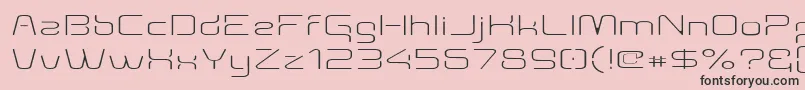 Aunchanted Thin Expanded Font – Black Fonts on Pink Background